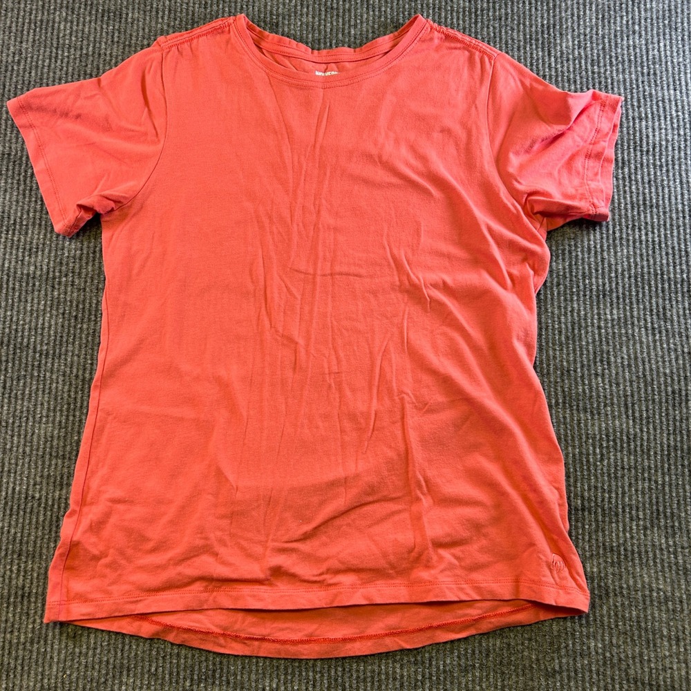 Wolverine Womens Coral Pink Cotton Stretch Short Sleeve Crew Neck T-Shirt Size L